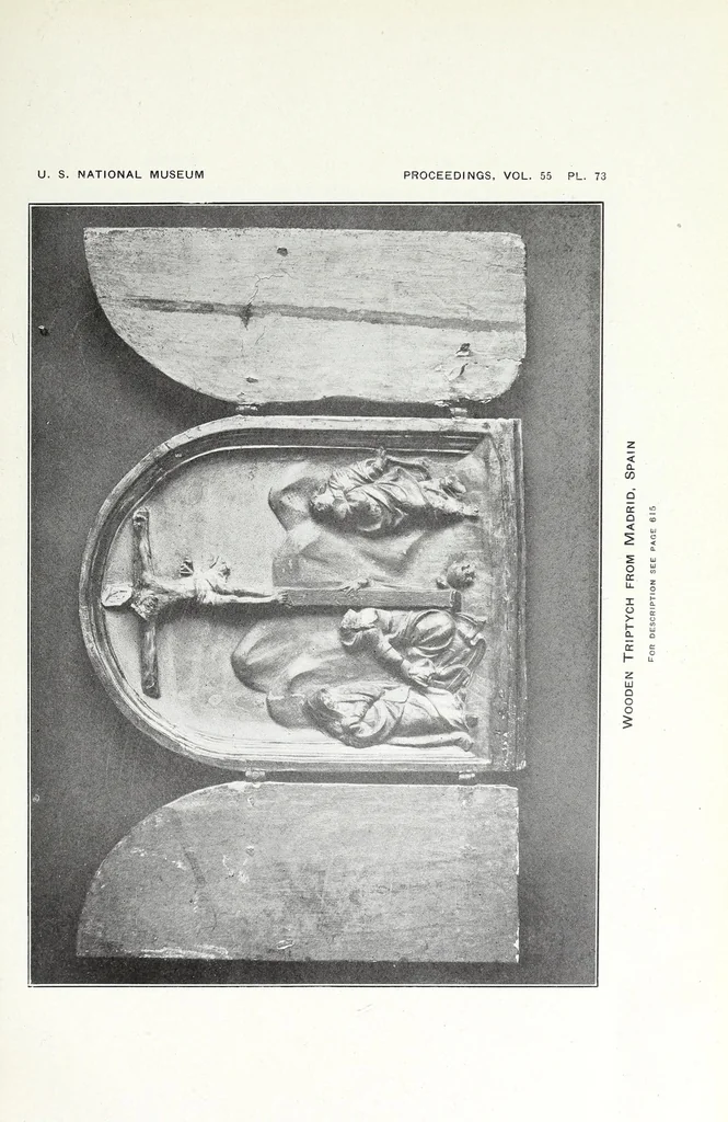 An illustration from Descriptive catalogue of the collection of ecclesiastical art in the United States National Museum, 1919, leaf 77