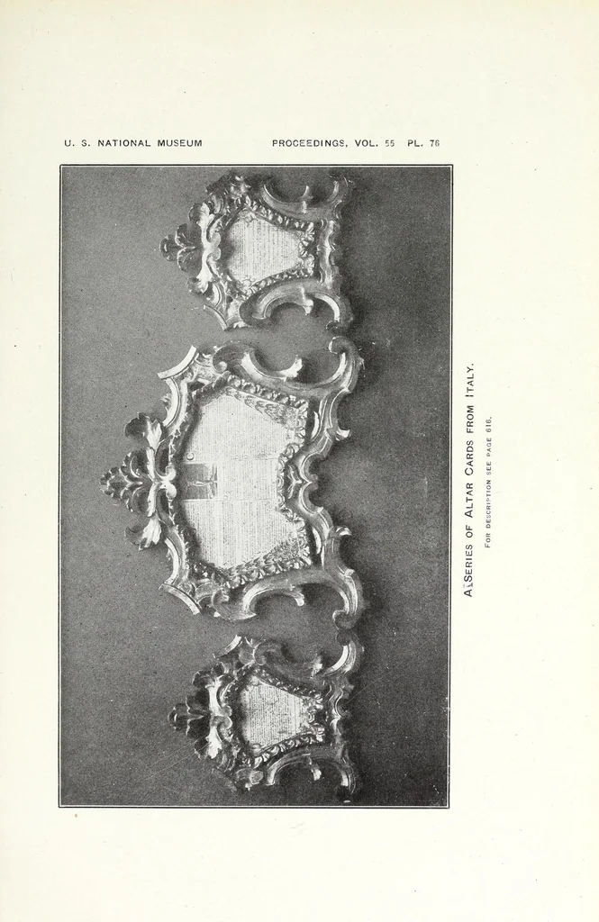 An illustration from Descriptive catalogue of the collection of ecclesiastical art in the United States National Museum, 1919, leaf 83