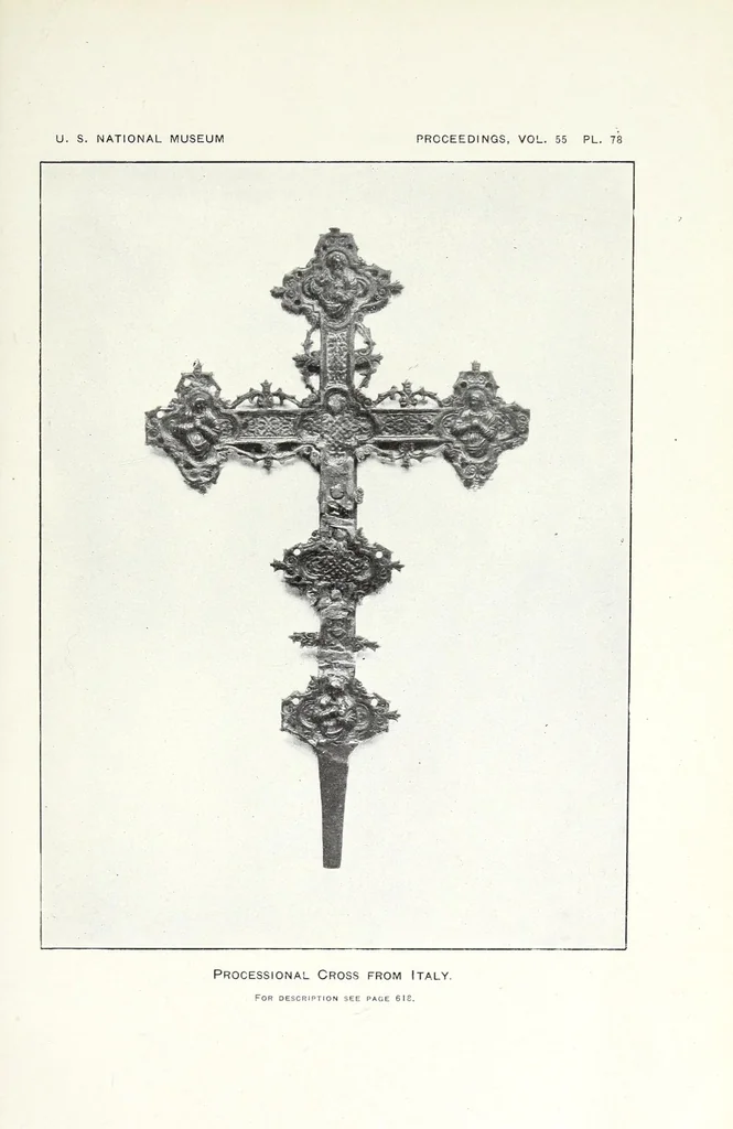 An illustration from Descriptive catalogue of the collection of ecclesiastical art in the United States National Museum, 1919, leaf 87