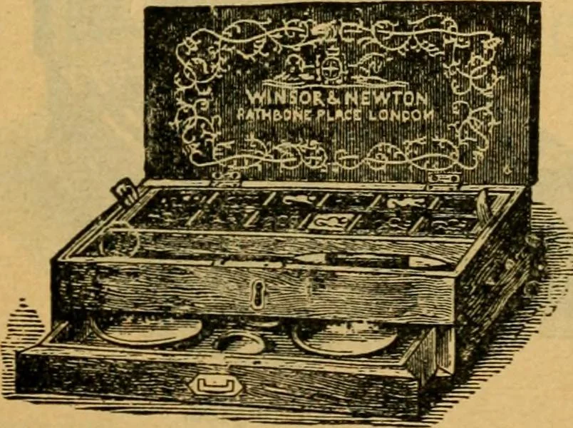 An illustration from Descriptive catalogue of artists' materials, draughting papers, tracing cloth, and mathematical instruments., 1898, leaf 13