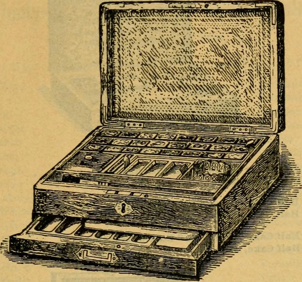 An illustration from Descriptive catalogue of artists' materials, draughting papers, tracing cloth, and mathematical instruments., 1898, leaf 15