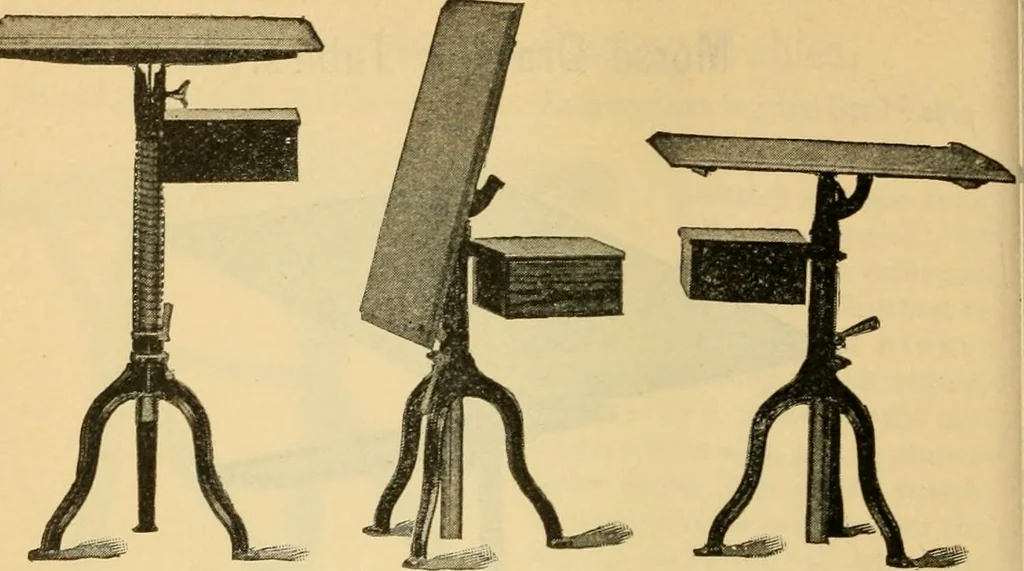 An illustration from Descriptive catalogue of artists' materials, draughting papers, tracing cloth, and mathematical instruments., 1898, leaf 160