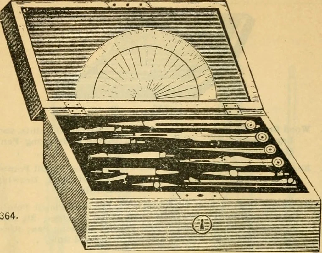 An illustration from Descriptive catalogue of artists' materials, draughting papers, tracing cloth, and mathematical instruments., 1898, leaf 206
