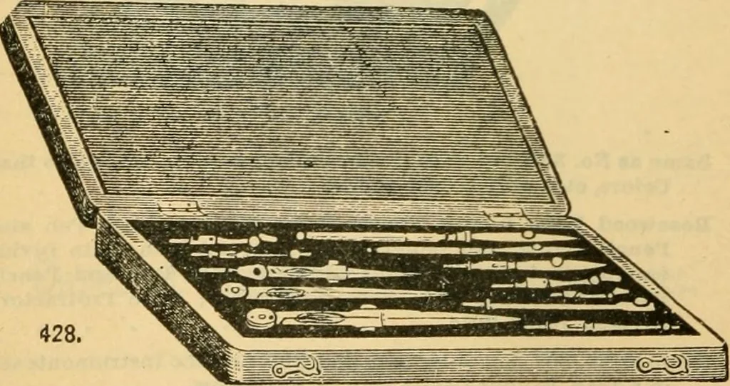 An illustration from Descriptive catalogue of artists' materials, draughting papers, tracing cloth, and mathematical instruments., 1898, leaf 206