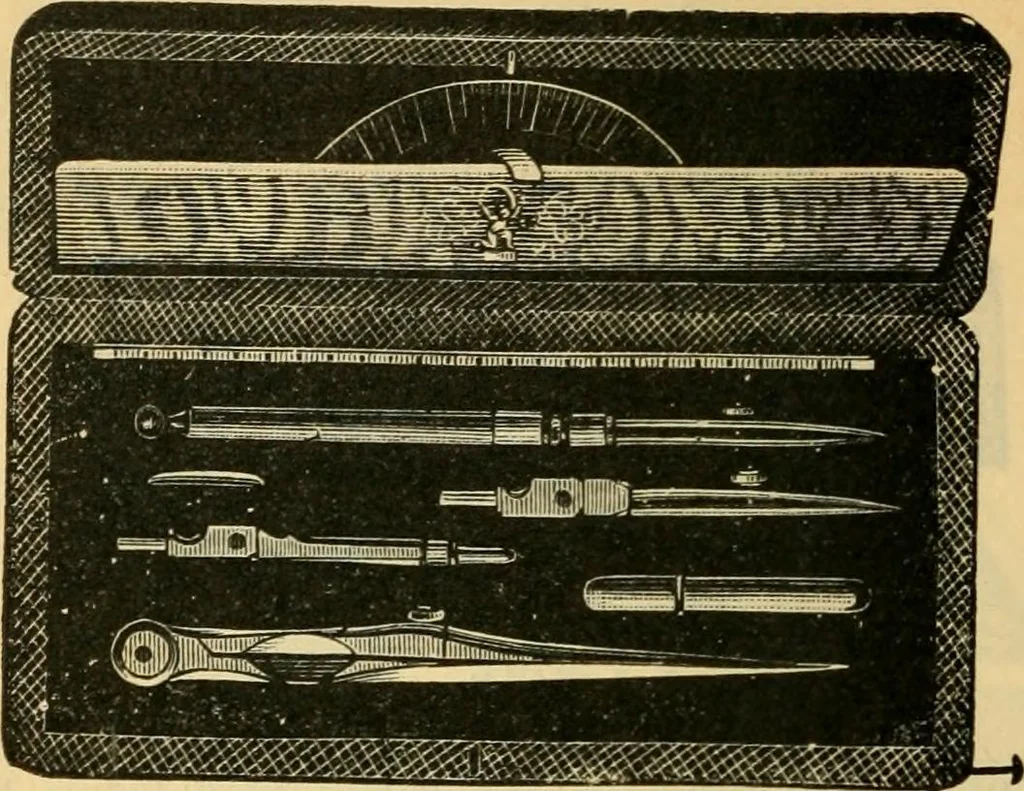 An illustration from Descriptive catalogue of artists' materials, draughting papers, tracing cloth, and mathematical instruments., 1898, leaf 208