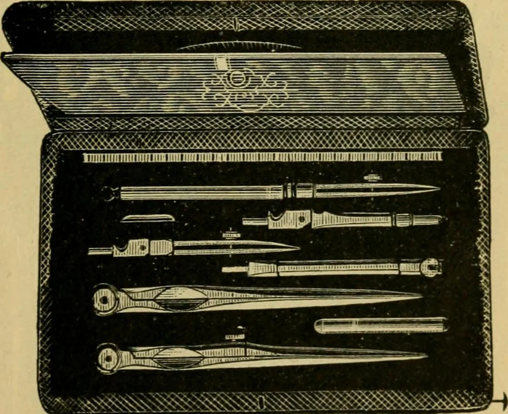 An illustration from Descriptive catalogue of artists' materials, draughting papers, tracing cloth, and mathematical instruments., 1898, leaf 209