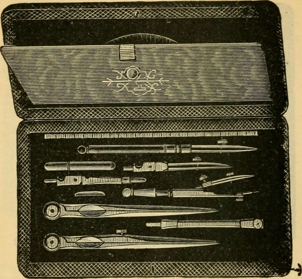 An illustration from Descriptive catalogue of artists' materials, draughting papers, tracing cloth, and mathematical instruments., 1898, leaf 210