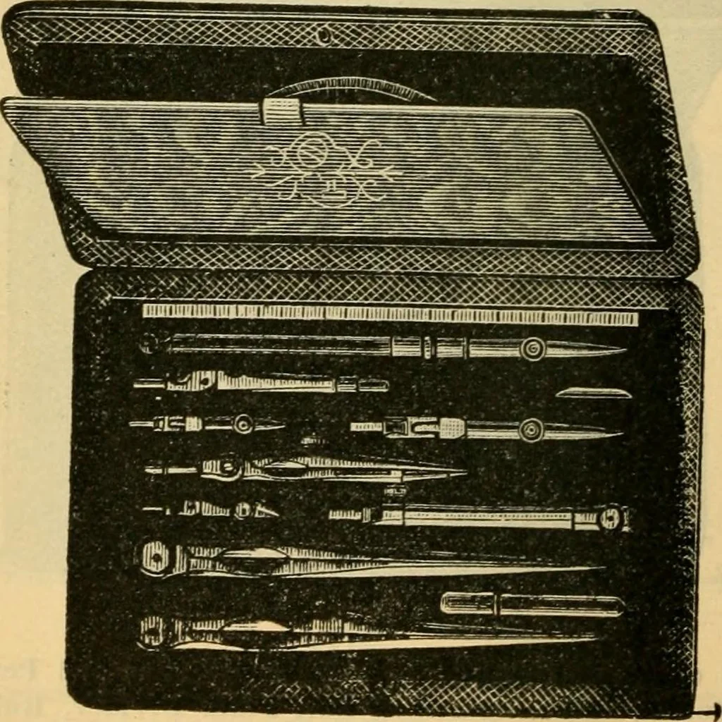 An illustration from Descriptive catalogue of artists' materials, draughting papers, tracing cloth, and mathematical instruments., 1898, leaf 210