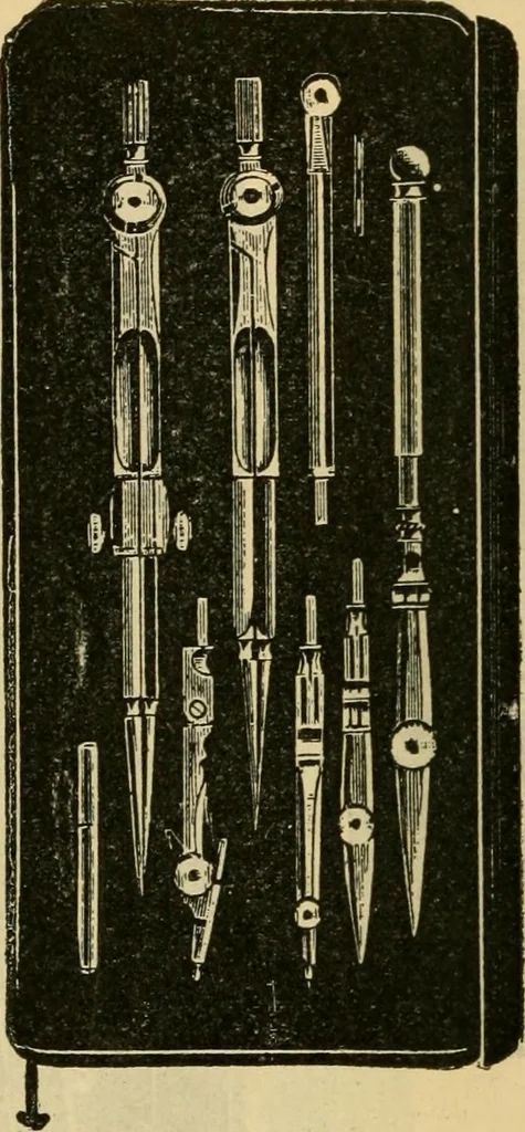 An illustration from Descriptive catalogue of artists' materials, draughting papers, tracing cloth, and mathematical instruments., 1898, leaf 214