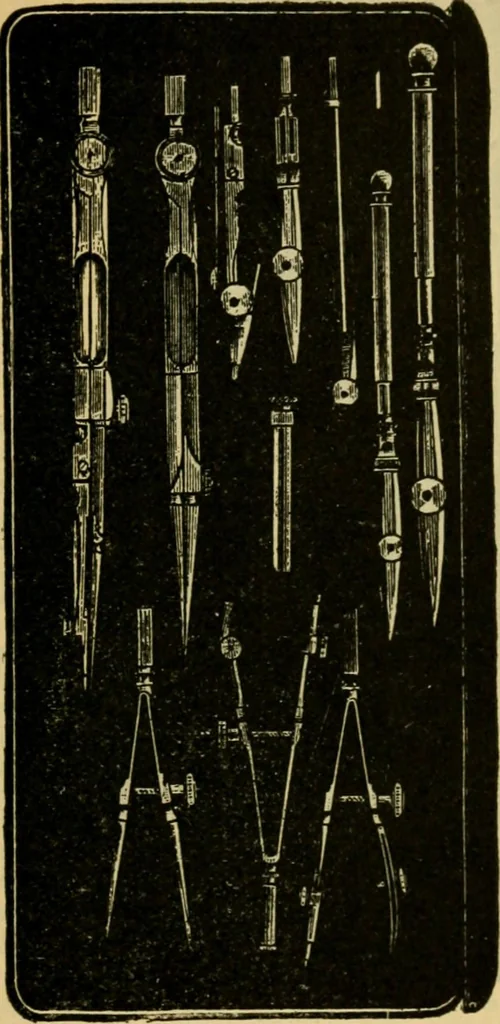 An illustration from Descriptive catalogue of artists' materials, draughting papers, tracing cloth, and mathematical instruments., 1898, leaf 215