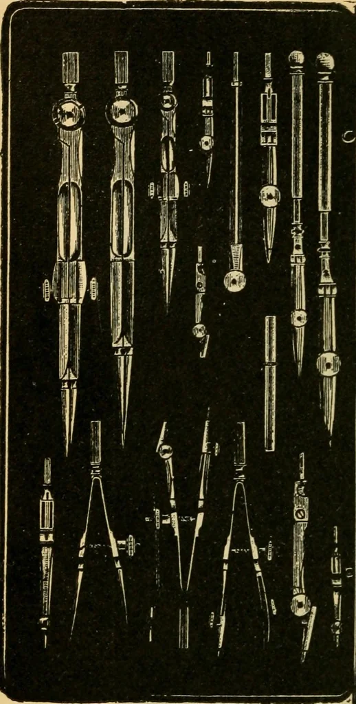 An illustration from Descriptive catalogue of artists' materials, draughting papers, tracing cloth, and mathematical instruments., 1898, leaf 216