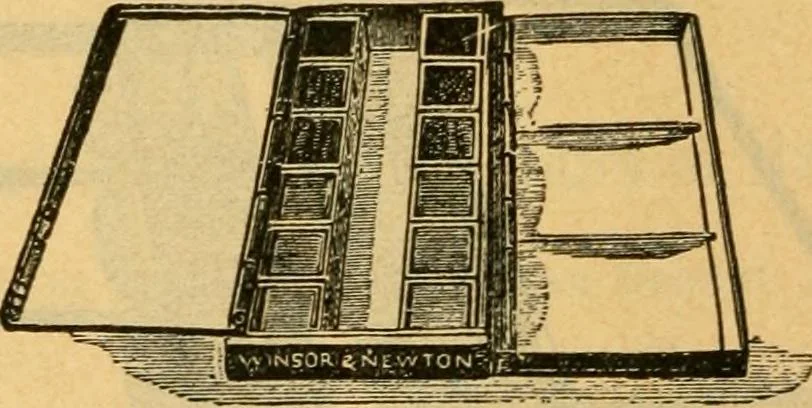 An illustration from Descriptive catalogue of artists' materials, draughting papers, tracing cloth, and mathematical instruments., 1898, leaf 22