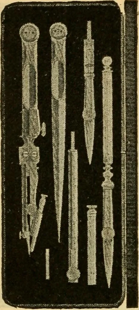 An illustration from Descriptive catalogue of artists' materials, draughting papers, tracing cloth, and mathematical instruments., 1898, leaf 230