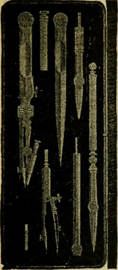 An illustration from Descriptive catalogue of artists' materials, draughting papers, tracing cloth, and mathematical instruments., 1898, leaf 231