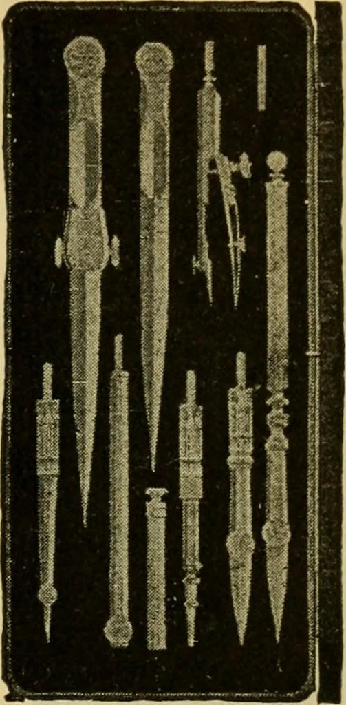 An illustration from Descriptive catalogue of artists' materials, draughting papers, tracing cloth, and mathematical instruments., 1898, leaf 231