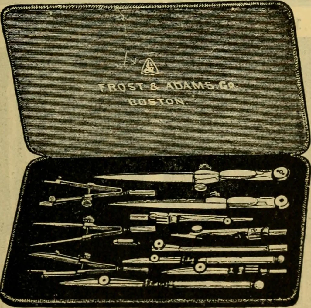 An illustration from Descriptive catalogue of artists' materials, draughting papers, tracing cloth, and mathematical instruments., 1898, leaf 233