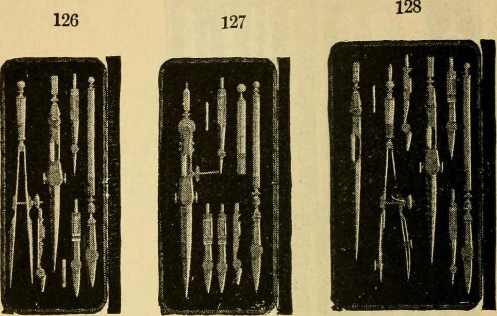 An illustration from Descriptive catalogue of artists' materials, draughting papers, tracing cloth, and mathematical instruments., 1898, leaf 236