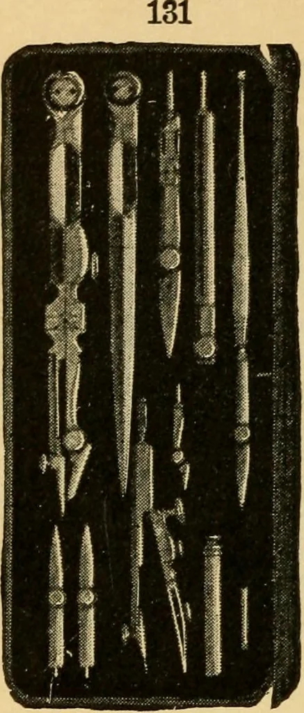 An illustration from Descriptive catalogue of artists' materials, draughting papers, tracing cloth, and mathematical instruments., 1898, leaf 238