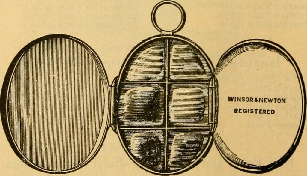 An illustration from Descriptive catalogue of artists' materials, draughting papers, tracing cloth, and mathematical instruments., 1898, leaf 24