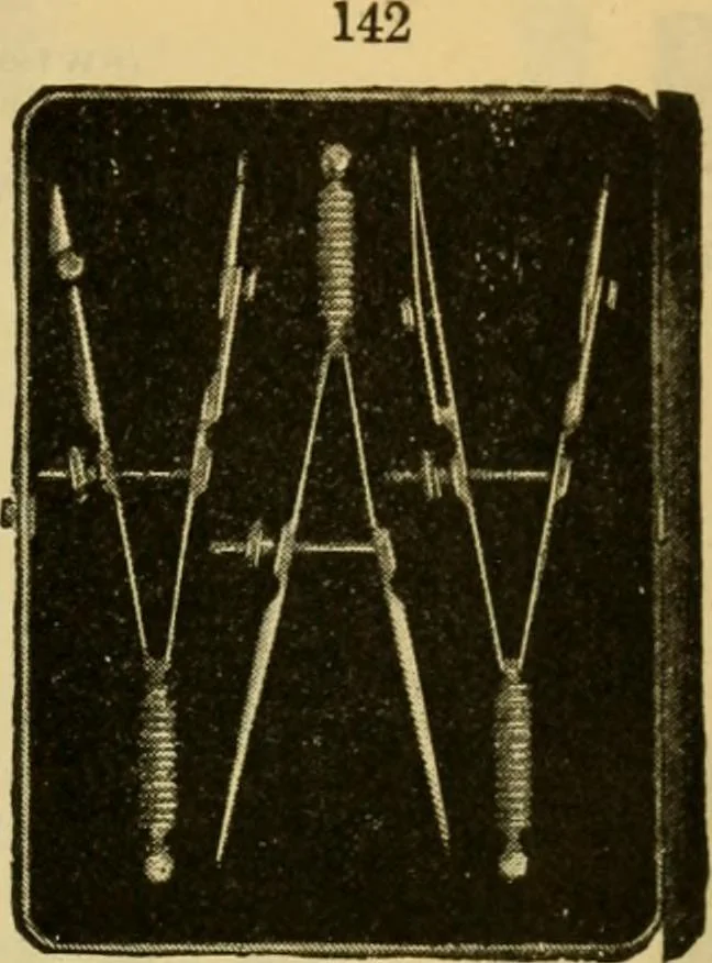 An illustration from Descriptive catalogue of artists' materials, draughting papers, tracing cloth, and mathematical instruments., 1898, leaf 241
