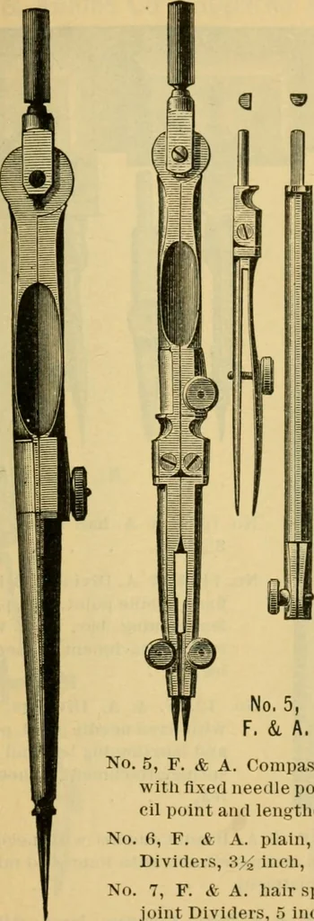 An illustration from Descriptive catalogue of artists' materials, draughting papers, tracing cloth, and mathematical instruments., 1898, leaf 243
