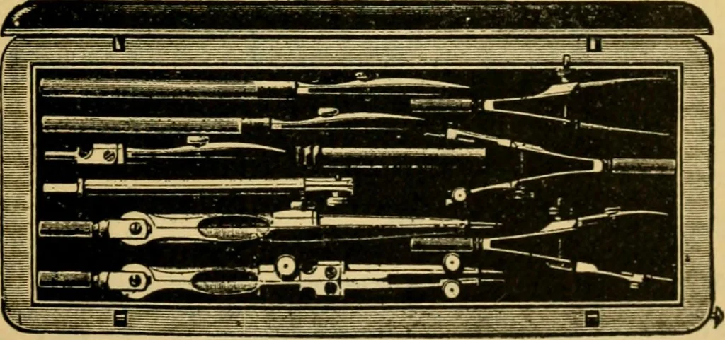 An illustration from Descriptive catalogue of artists' materials, draughting papers, tracing cloth, and mathematical instruments., 1898, leaf 249