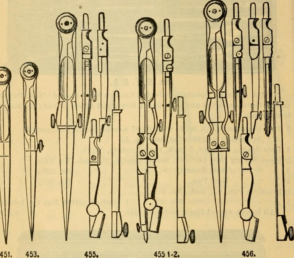 An illustration from Descriptive catalogue of artists' materials, draughting papers, tracing cloth, and mathematical instruments., 1898, leaf 250