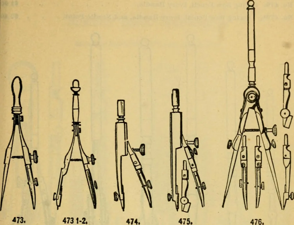 An illustration from Descriptive catalogue of artists' materials, draughting papers, tracing cloth, and mathematical instruments., 1898, leaf 253