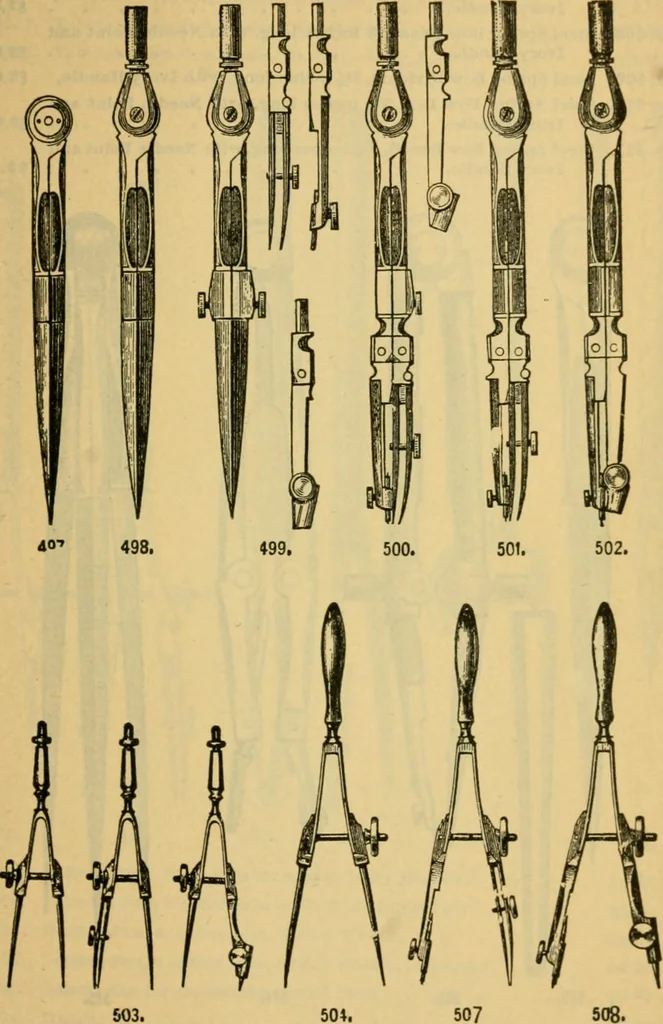 An illustration from Descriptive catalogue of artists' materials, draughting papers, tracing cloth, and mathematical instruments., 1898, leaf 257