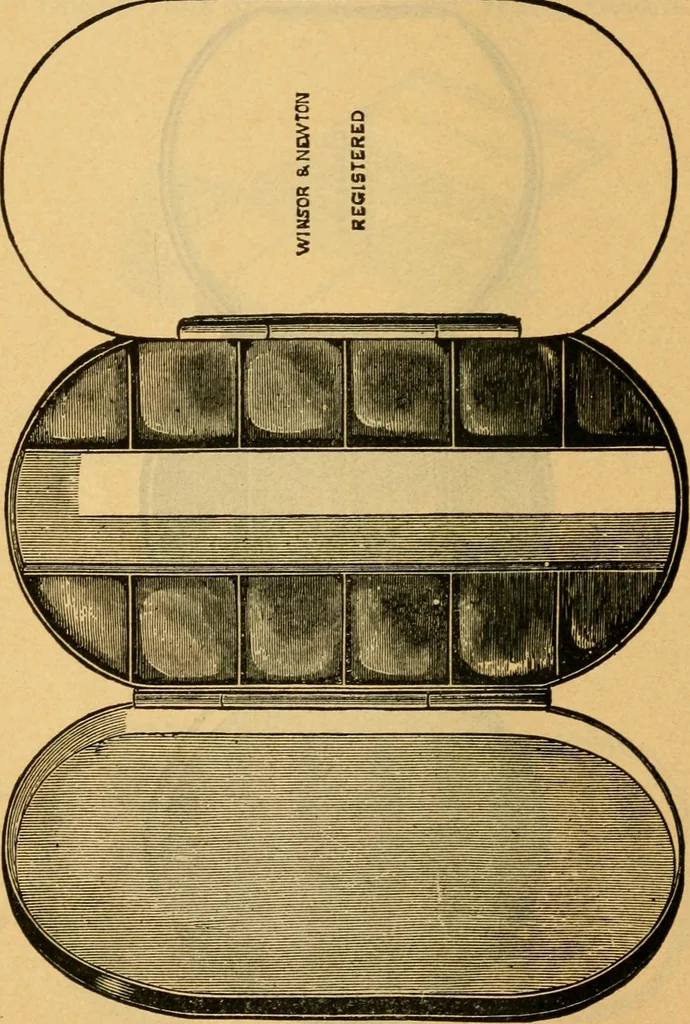An illustration from Descriptive catalogue of artists' materials, draughting papers, tracing cloth, and mathematical instruments., 1898, leaf 26