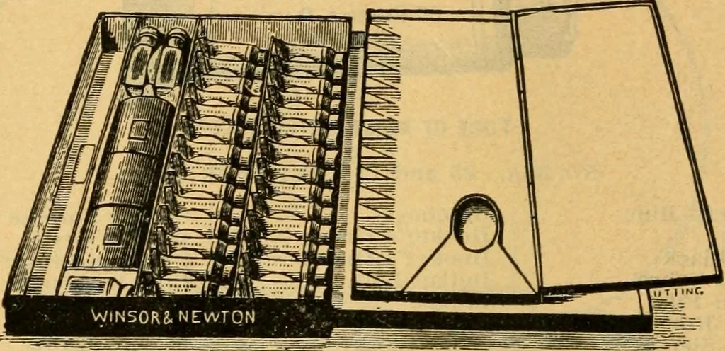 An illustration from Descriptive catalogue of artists' materials, draughting papers, tracing cloth, and mathematical instruments., 1898, leaf 28