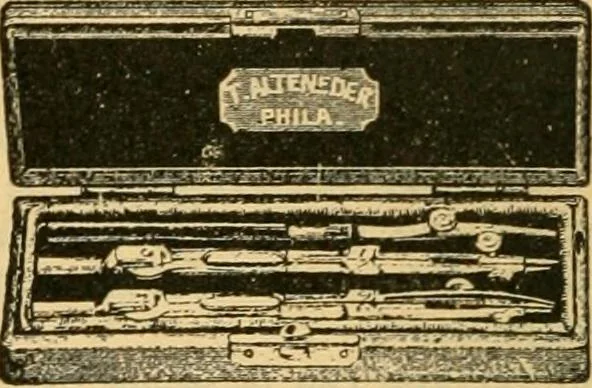 An illustration from Descriptive catalogue of artists' materials, draughting papers, tracing cloth, and mathematical instruments., 1898, leaf 280