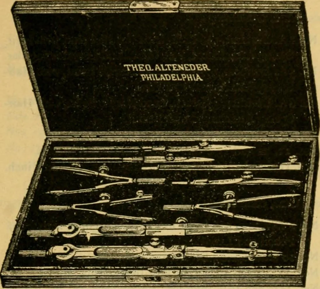 An illustration from Descriptive catalogue of artists' materials, draughting papers, tracing cloth, and mathematical instruments., 1898, leaf 283
