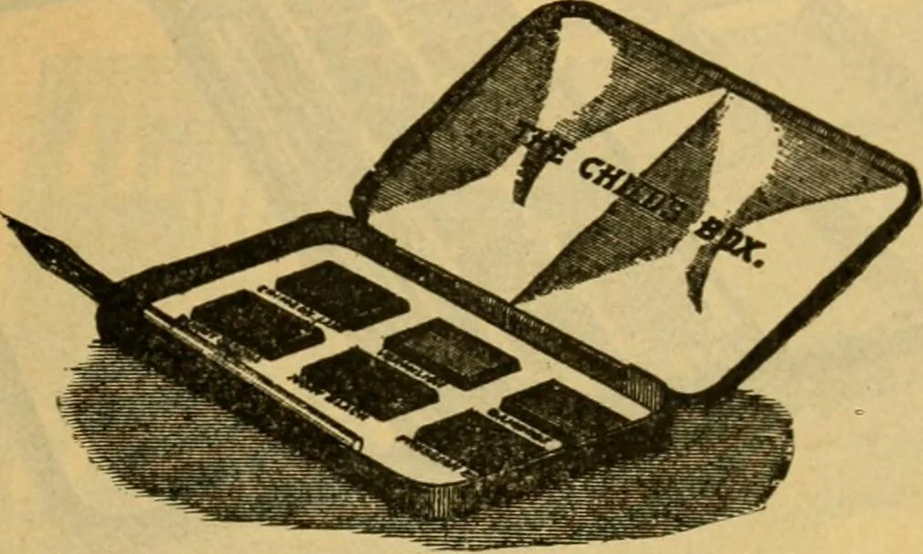 An illustration from Descriptive catalogue of artists' materials, draughting papers, tracing cloth, and mathematical instruments., 1898, leaf 341