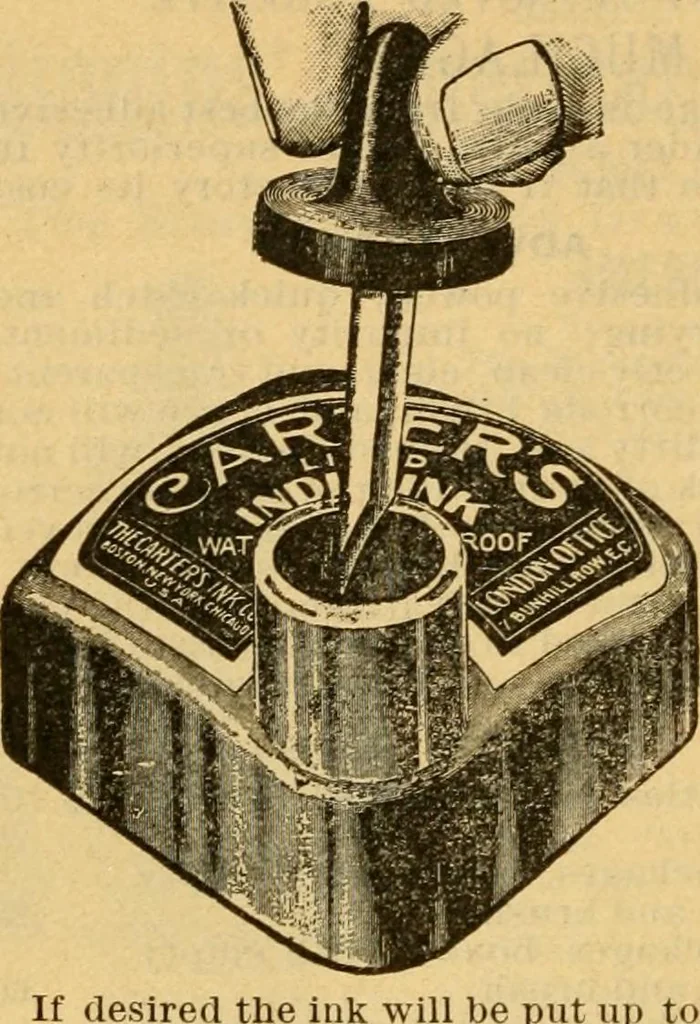 An illustration from Descriptive catalogue of artists' materials, draughting papers, tracing cloth, and mathematical instruments., 1898, leaf 350