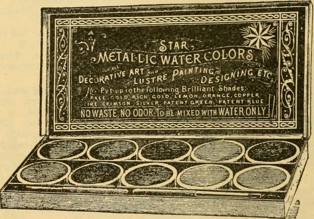 An illustration from Descriptive catalogue of artists' materials, draughting papers, tracing cloth, and mathematical instruments., 1898, leaf 360