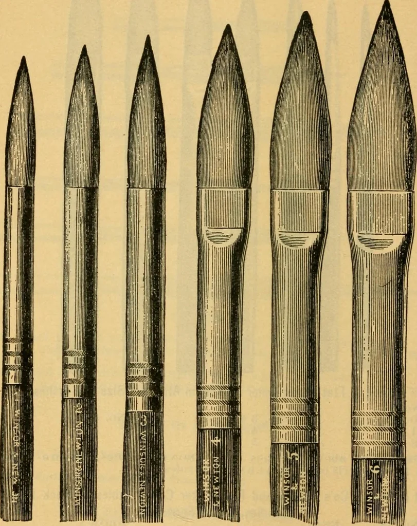 An illustration from Descriptive catalogue of artists' materials, draughting papers, tracing cloth, and mathematical instruments., 1898, leaf 68