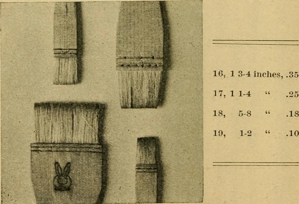 An illustration from Descriptive catalogue of artists' materials, draughting papers, tracing cloth, and mathematical instruments., 1898, leaf 72