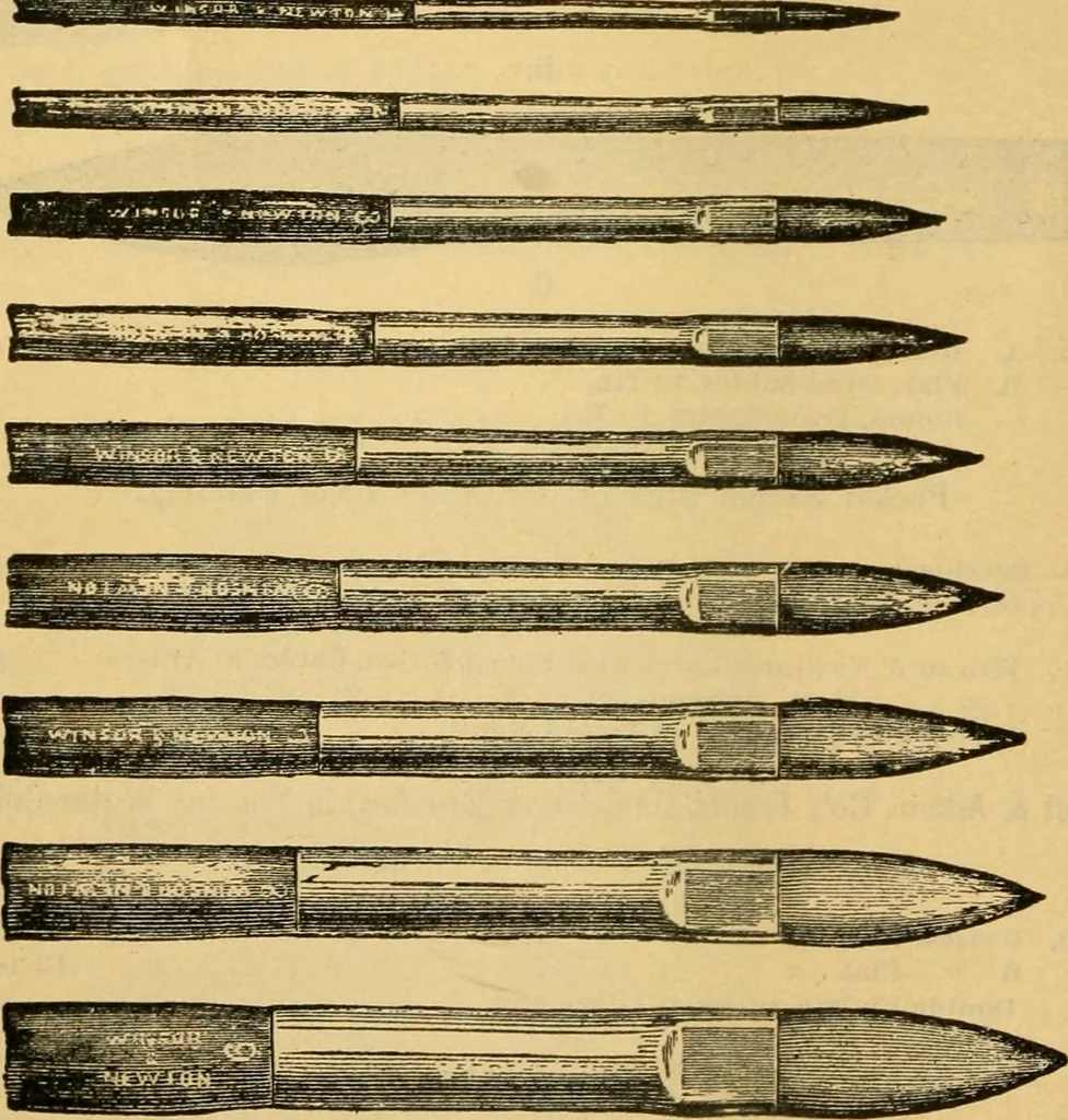 An illustration from Descriptive catalogue of artists' materials, draughting papers, tracing cloth, and mathematical instruments., 1898, leaf 74