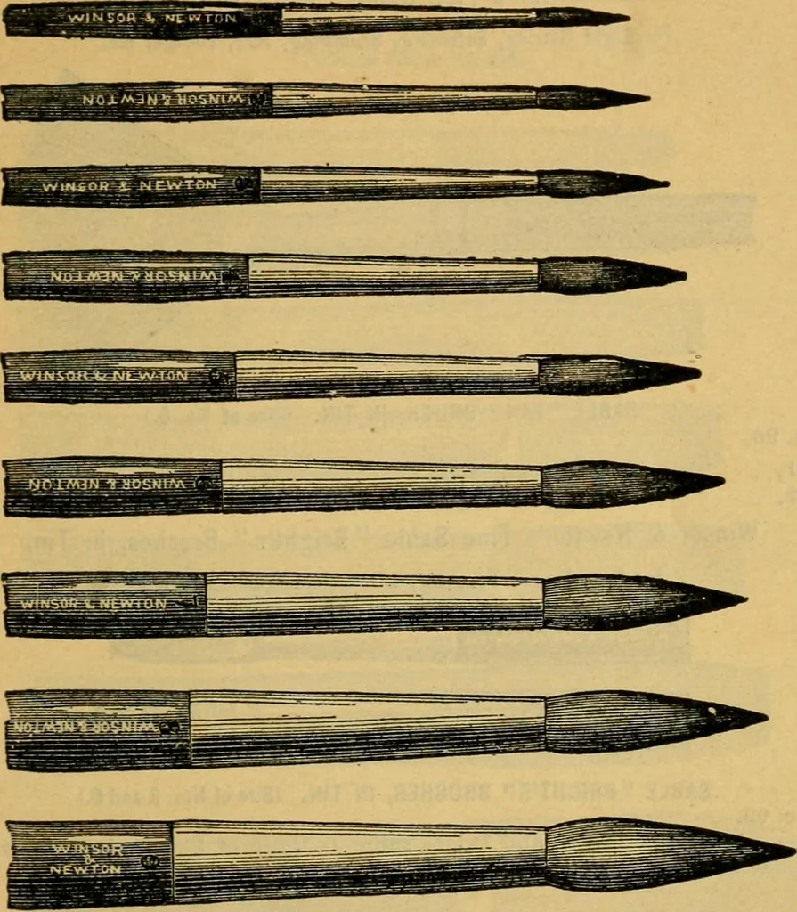 An illustration from Descriptive catalogue of artists' materials, draughting papers, tracing cloth, and mathematical instruments., 1898, leaf 75