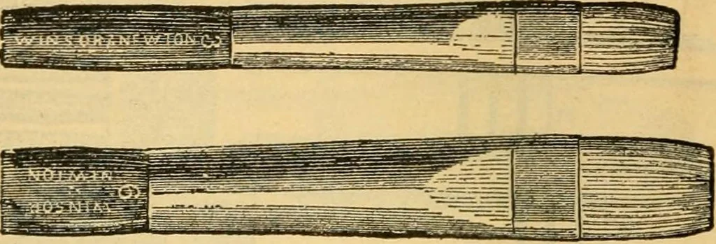 An illustration from Descriptive catalogue of artists' materials, draughting papers, tracing cloth, and mathematical instruments., 1898, leaf 82