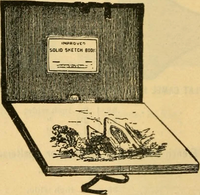 An illustration from Descriptive catalogue of artists' materials, draughting papers, tracing cloth, and mathematical instruments., 1898, leaf 84