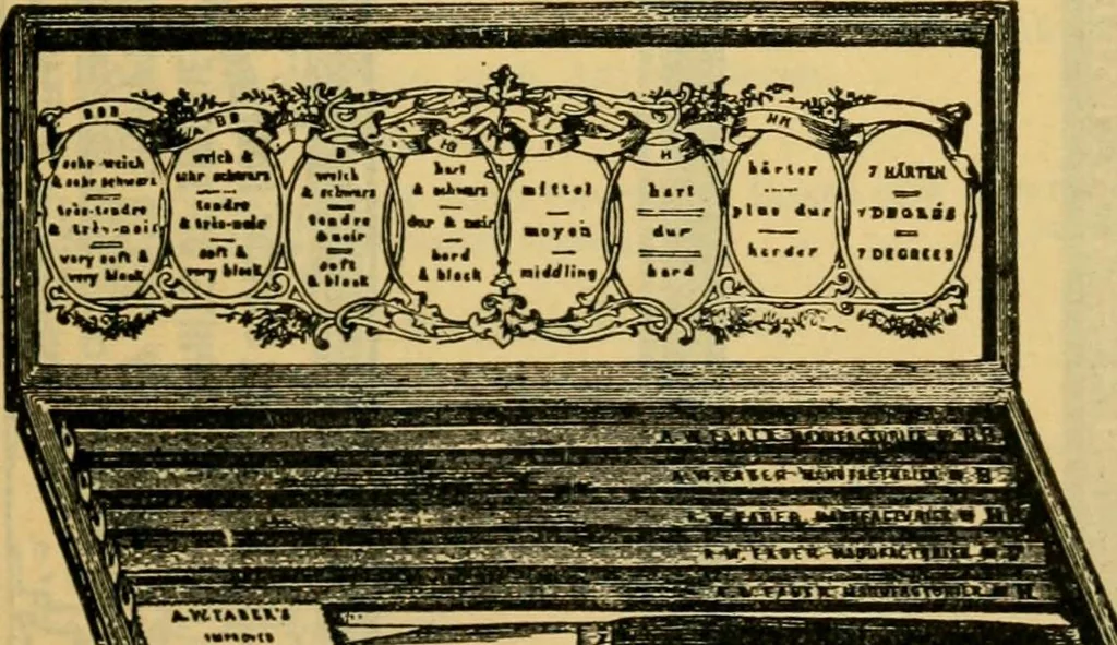 An illustration from Descriptive catalogue of artists' materials, draughting papers, tracing cloth, and mathematical instruments., 1898, leaf 99