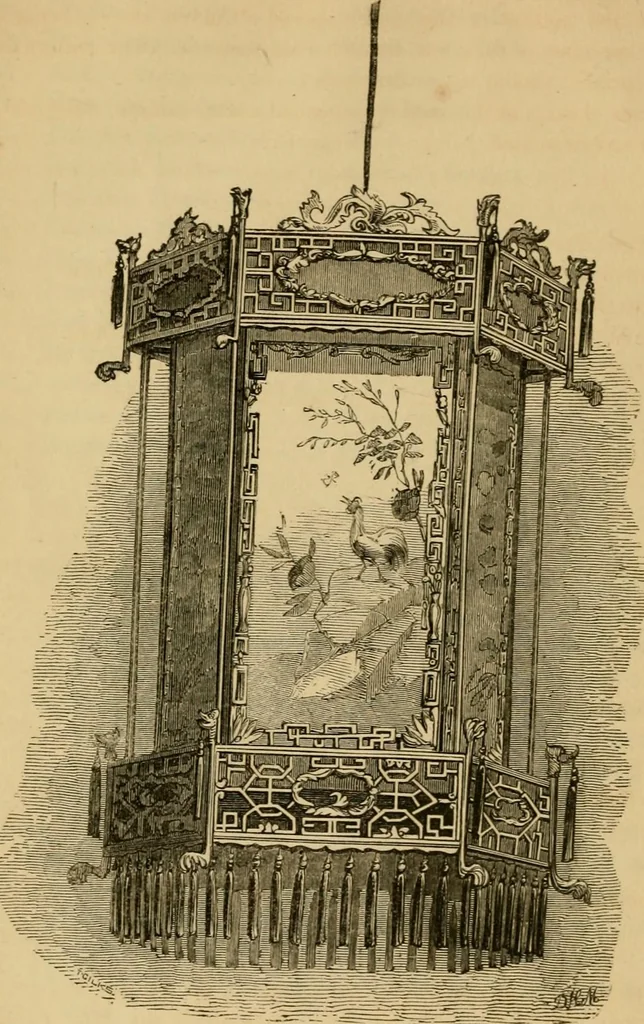 An illustration from A descriptive catalogue of the Chinese Collection now exhibiting at St. George's Place, Hyde Park Corner, London : with condensed accounts of the genius, government, history, literature, agriculture, arts, trade, manners, customs and social life of the people of the celestial empire, 1842, leaf 108