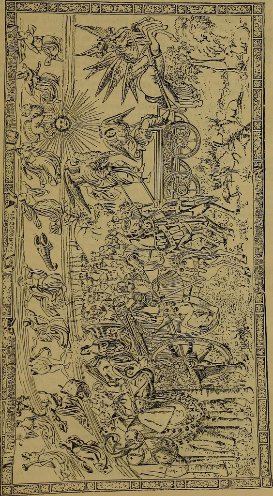 An illustration from A descriptive catalogue of the collections of tapestry and embroidery in the South Kensington Museum, 1888, leaf 113