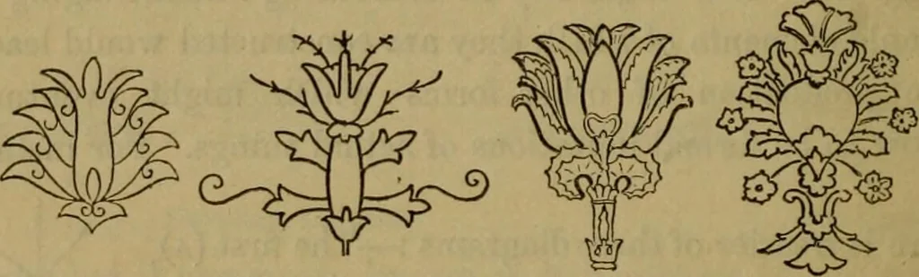 An illustration from A descriptive catalogue of the collections of tapestry and embroidery in the South Kensington Museum, 1888, leaf 142