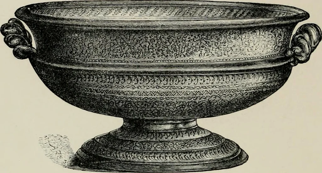An illustration from A descriptive catalogue of the maiolica, Hispano-Moresco, Persian, Damascus, and Rhodian wares in the South Kensington Museum : with historical notes, marks, & monograms, 1873, leaf 206