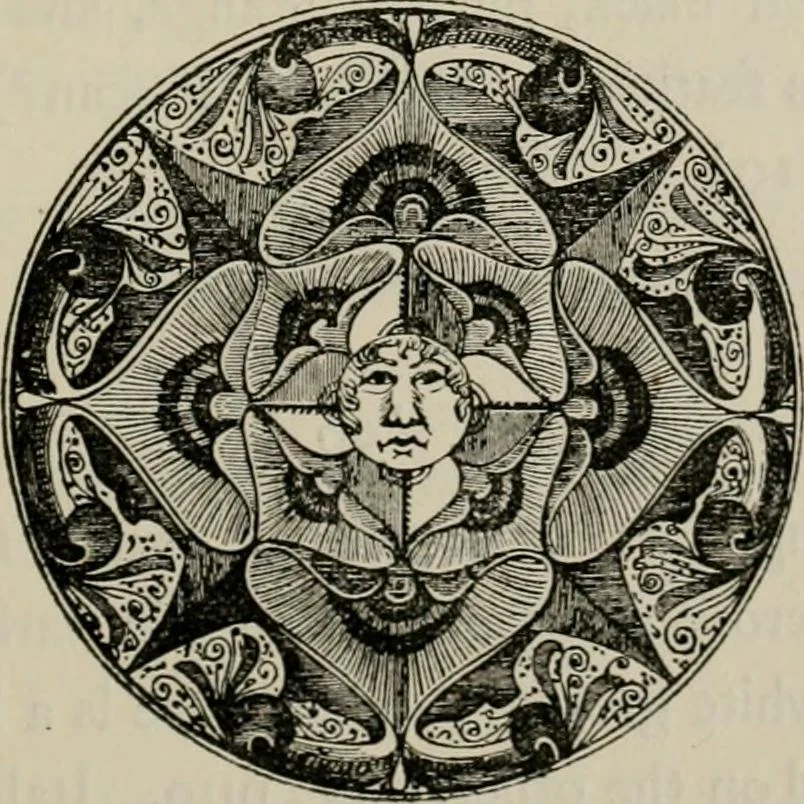 An illustration from A descriptive catalogue of the maiolica, Hispano-Moresco, Persian, Damascus, and Rhodian wares in the South Kensington Museum : with historical notes, marks, & monograms, 1873, leaf 229