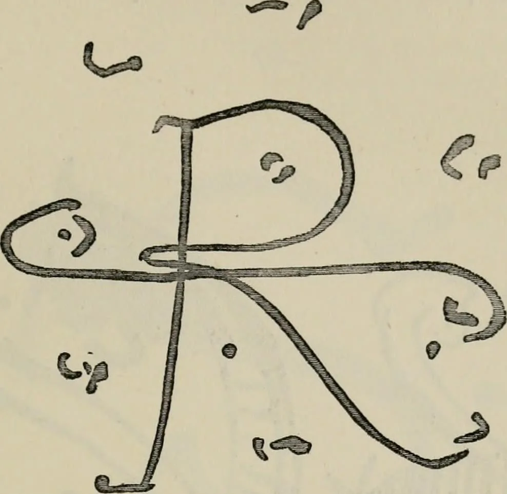 An illustration from A descriptive catalogue of the maiolica, Hispano-Moresco, Persian, Damascus, and Rhodian wares in the South Kensington Museum : with historical notes, marks, & monograms, 1873, leaf 247