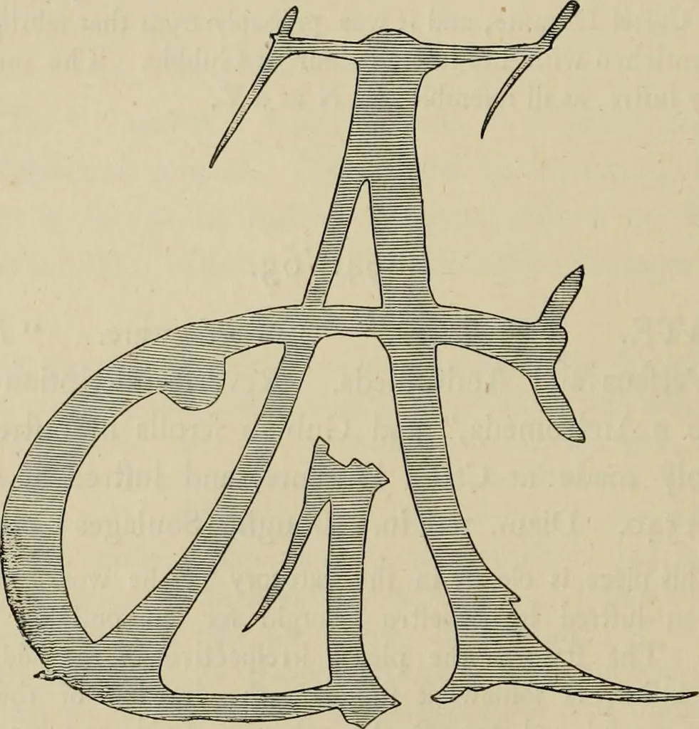 An illustration from A descriptive catalogue of the maiolica, Hispano-Moresco, Persian, Damascus, and Rhodian wares in the South Kensington Museum : with historical notes, marks, & monograms, 1873, leaf 462